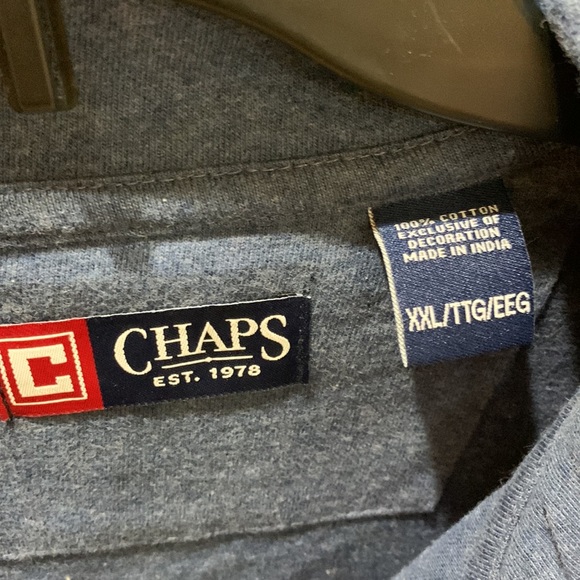Chaps XXL/TTG soft cotton pullover shirt. This is a 2X big & tall fits large see - Picture 4 of 16